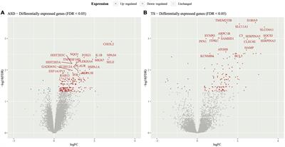 Common targetable inflammatory pathways in brain transcriptome of autism spectrum disorders and Tourette syndrome